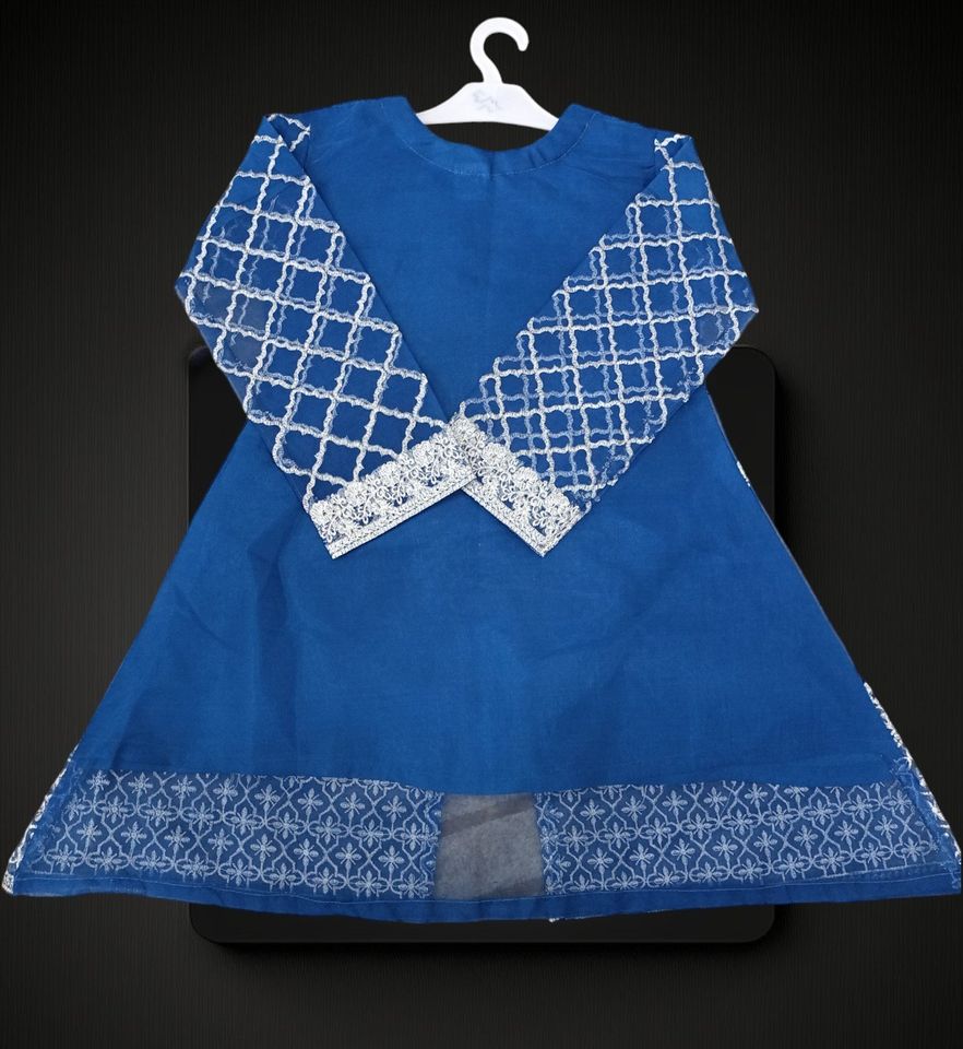 Fancy 3Pc Organza Dress Jacket for Girls (7~12 Years)